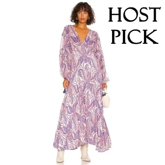 Free People Dresses & Skirts - NWT Free People multicoloured paisley print flowy boho maxi dress, 4